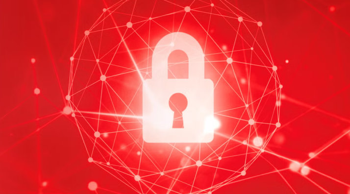 Digitales Schloss als Symbol für den geschützten Zugang zur Takeda ID.